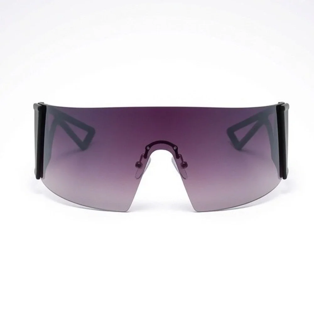 Men Sunglasses Modern Eyewear Featuring Violet Gradient Lens Bold Geometric 2026